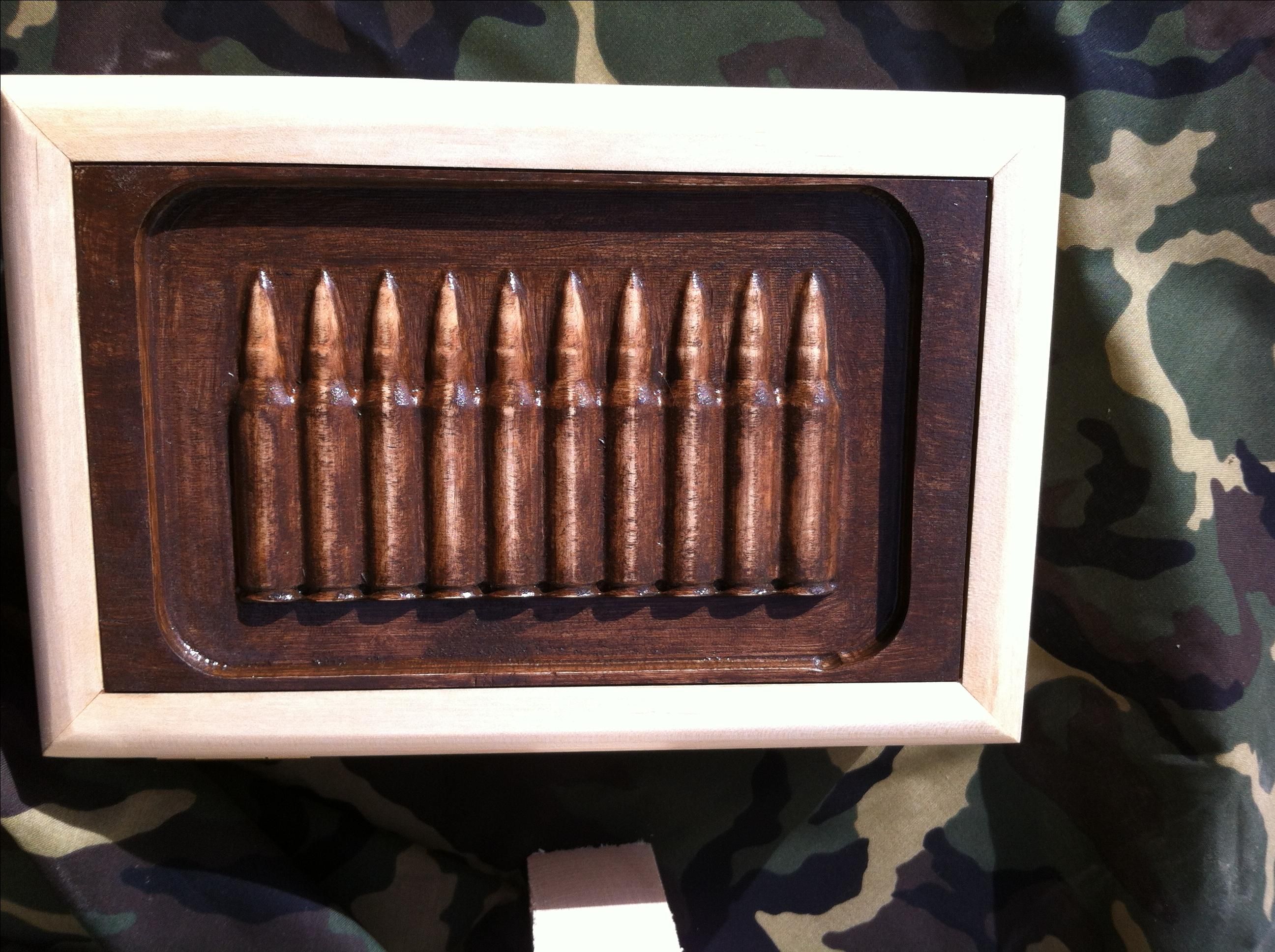 Hand Crafted Ammo Box by US Woodcrafter | CustomMade.com