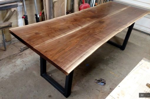 Custom Made Live Edge Walnut Slab Tables
