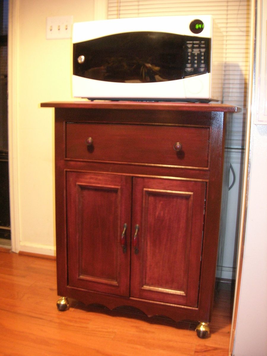 Handmade Microwave Cabinet by D N Yager Woodworks | CustomMade.com