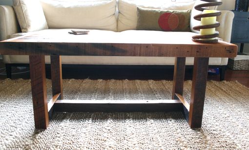 Custom Made The Rustic Pi Coffee Table Made From New Orleans Barge Board
