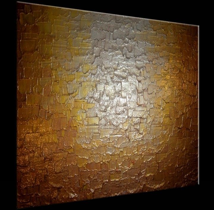Buy Hand Crafted Abstract Gold Silver Painting Sale 22 Off, made to