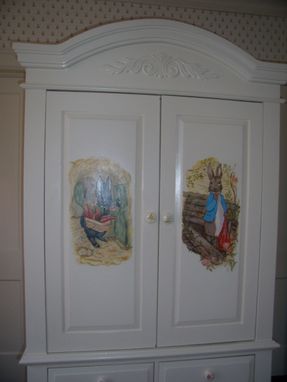 Custom Made Decorative Armoire For A Girls Nursery