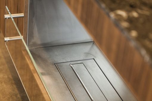 Hand Made Free Floating Fireplace By The Manufactory Llc