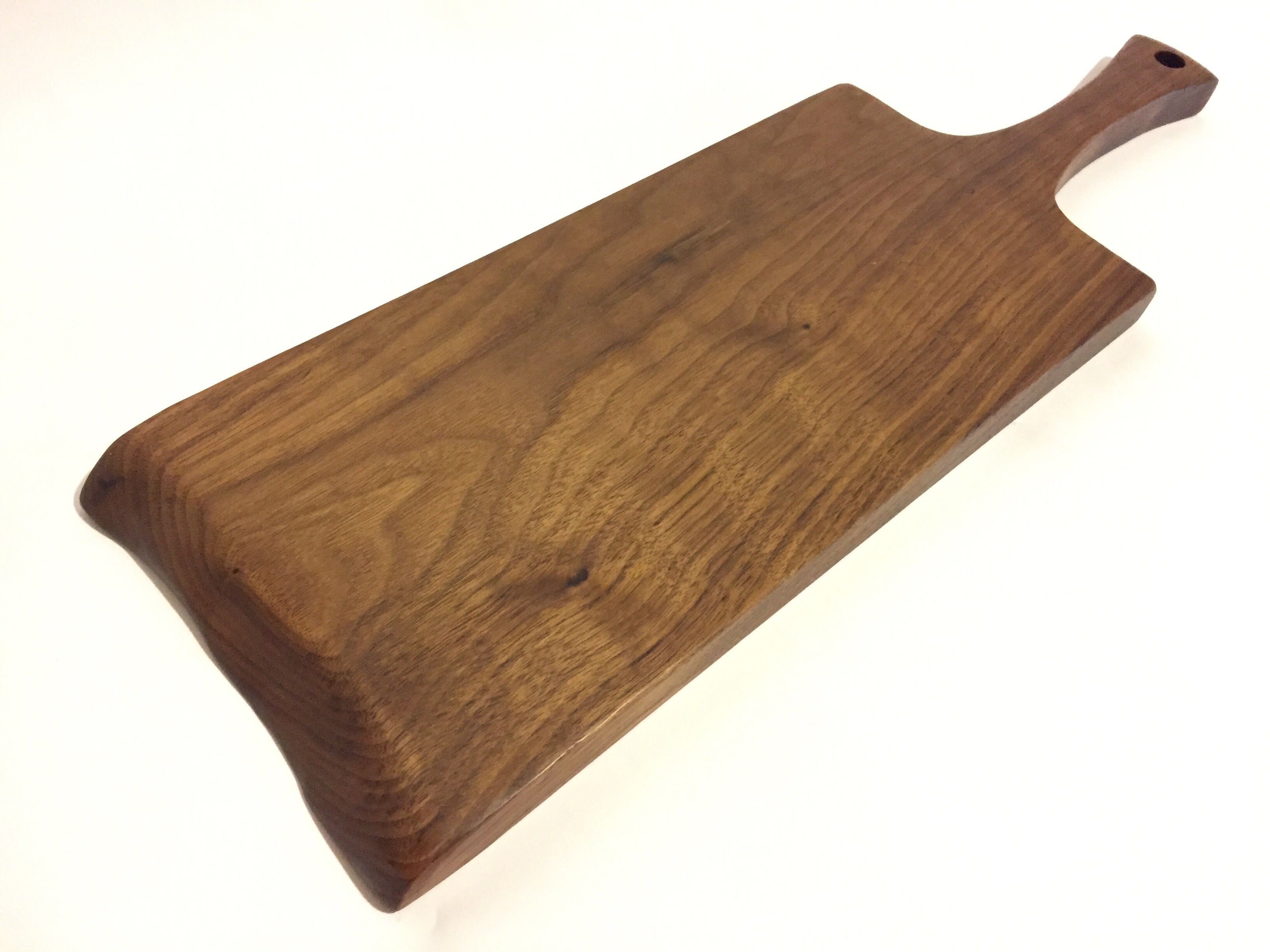 Buy Hand Made Paddle Style Wood Cutting Board With Handle, made to
