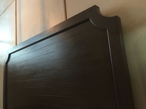 Custom Made Oak Bed Frame And Headboard