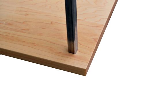 Custom Made Maple And Steel Bookshelf