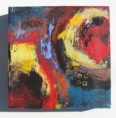 Custom Made Abstract Acrylic Painting Original Modern Contemporary Artwork "Round Up"