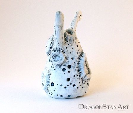 Custom Made Moon Monster Art Object Figurine Clay Sculpture