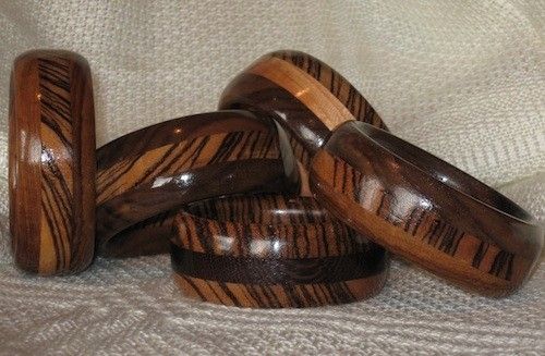 Custom Made Exotic Wood Bracelets