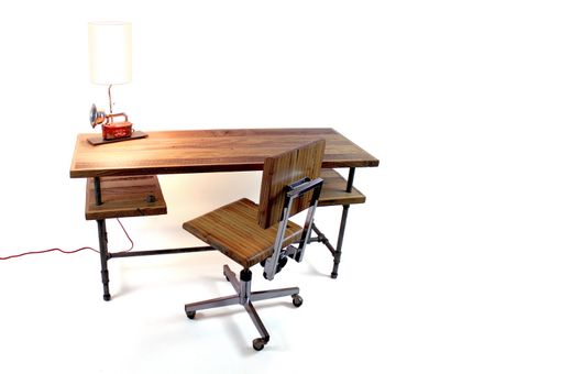 Custom Made 'Galvy' Industrial Desk // Reclaimed Wood Table