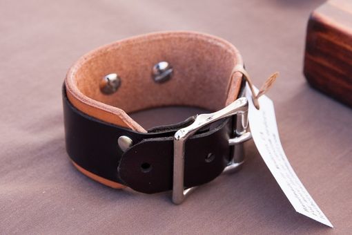 Custom Made Leather Cuff Bracelet Dragon