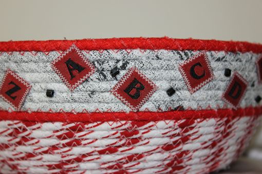 Custom Made Fabric Wrapped Bowl - Basket - Baby Gift - Customized