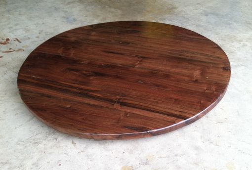 Custom Made 26-Inch Black Walnut Lazy Susan