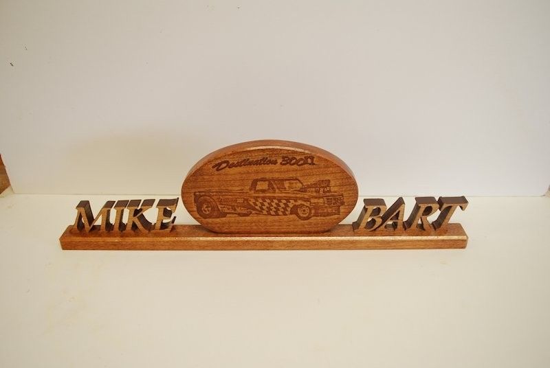 Hand Made Desk Name Plate By Larue Woodworking Custommade Com
