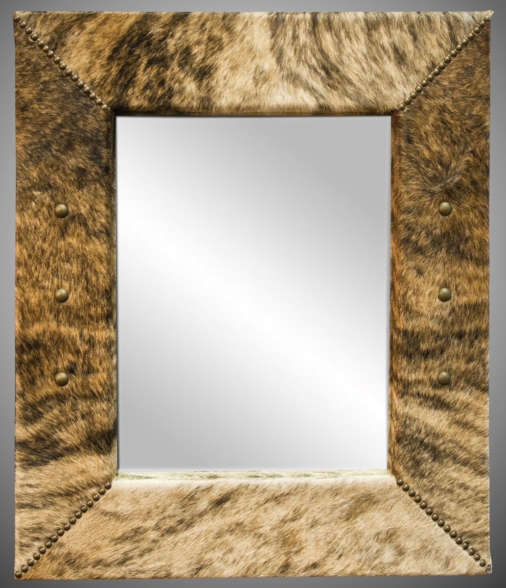custom light brindle cowhide