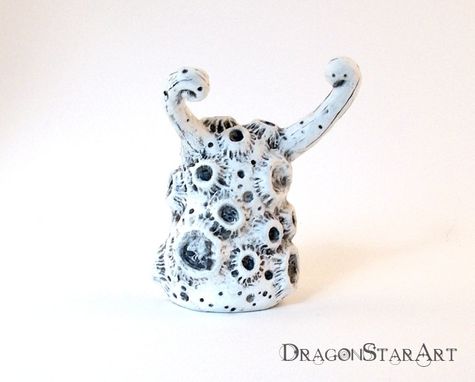 Custom Made Art Object Monster Polymer Clay Sculpture