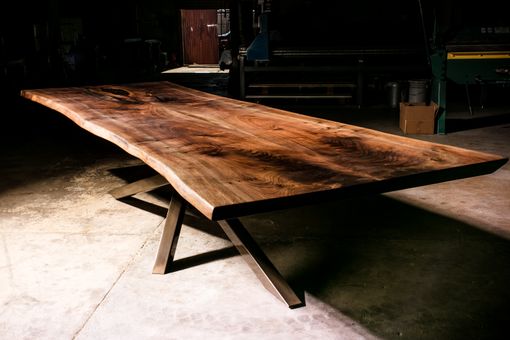 Custom Made 4x12ft Walnut Live Edge Dining Table/Conference Table