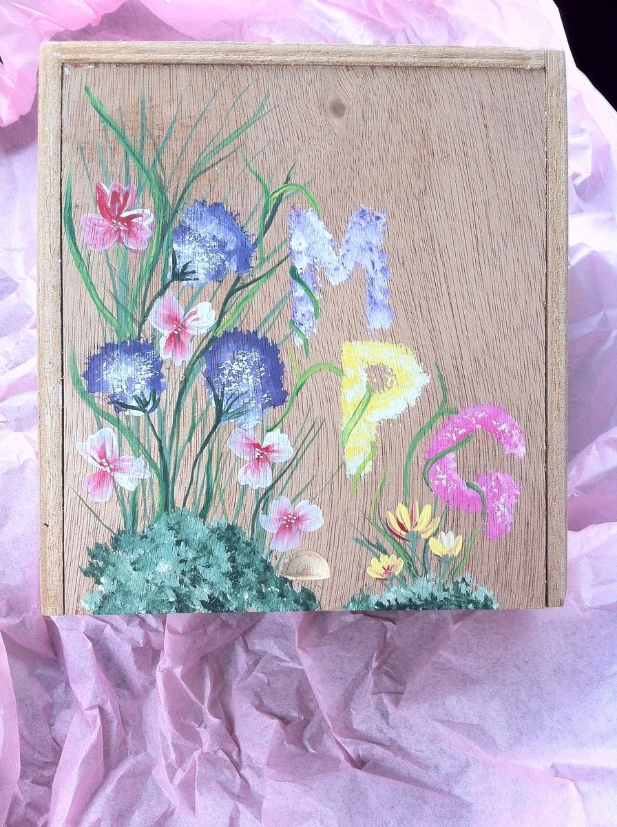 Custom Painted Keepsake, Memento, Storage Boxes by Kellie Art