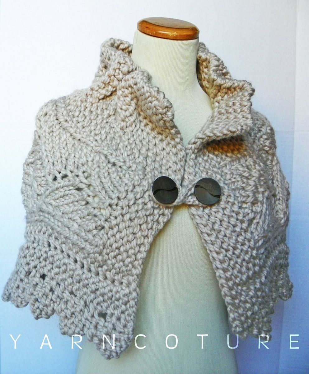 Custom The Lace Capelet / In Oatmeal / Fall Winter Fashion / Luxury ...