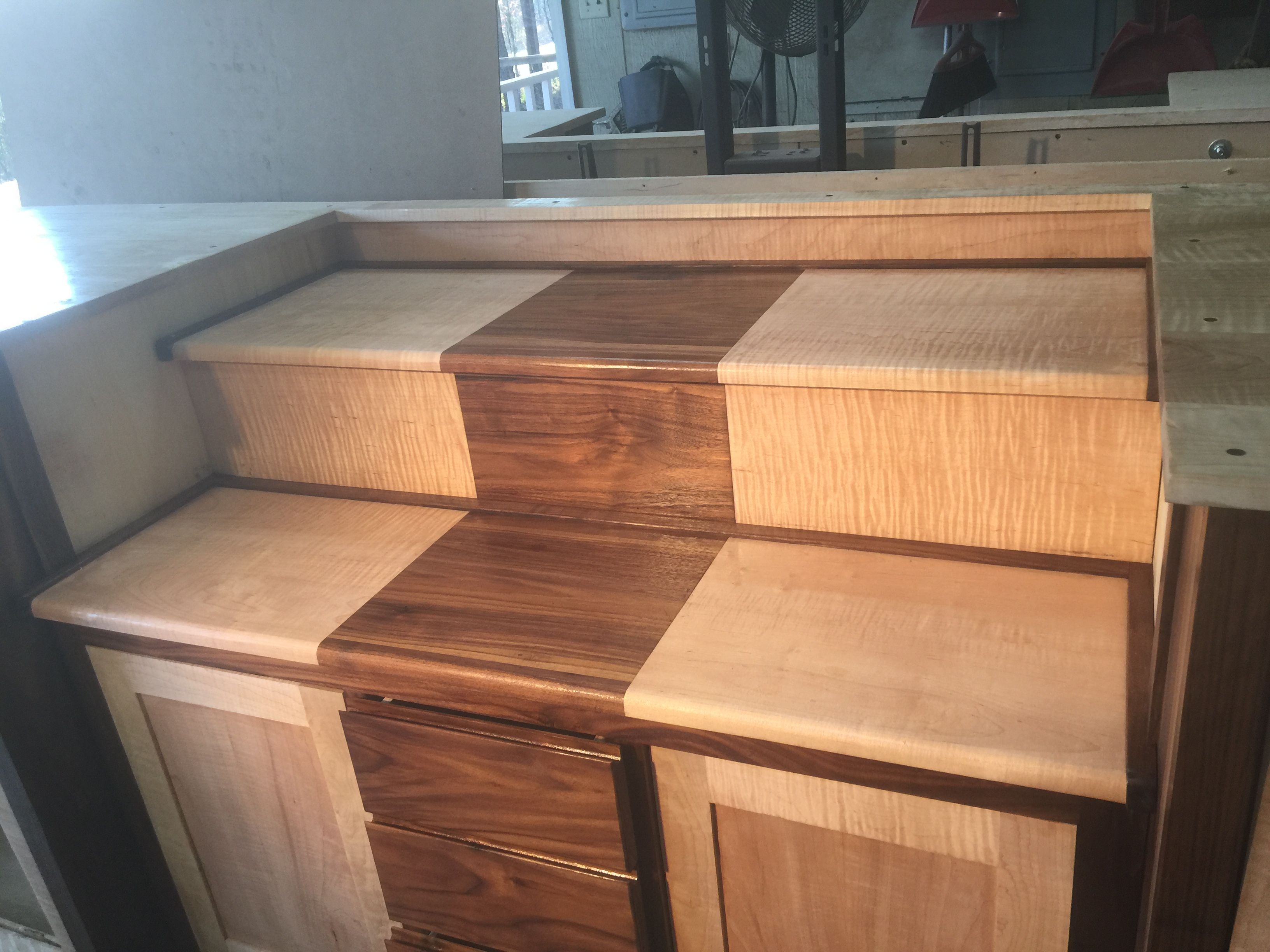 Hand Crafted Bar / Room Divider by Bungalow White Oak Furniture