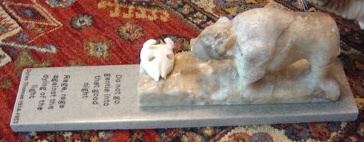 Custom Made Alabaster Carving: Rage