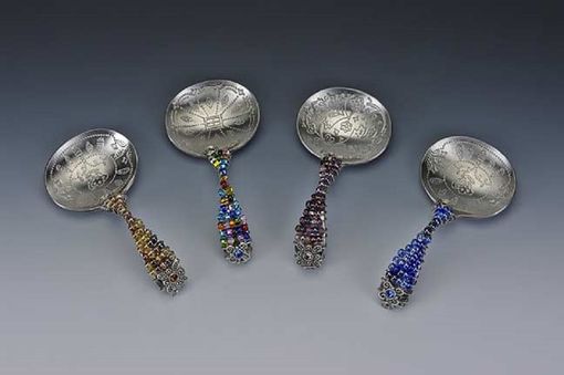 Custom Made Hand Beaded Spoon Of Mini Uses