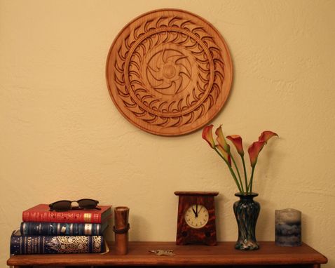 Custom Made Phalerae, Carved Wooden Wall Hanging