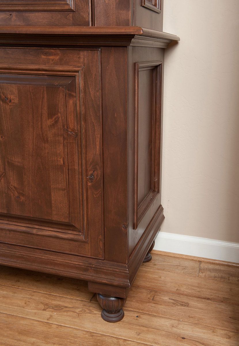 Custom Spanish Style China Hutch by Woodworking Specialists