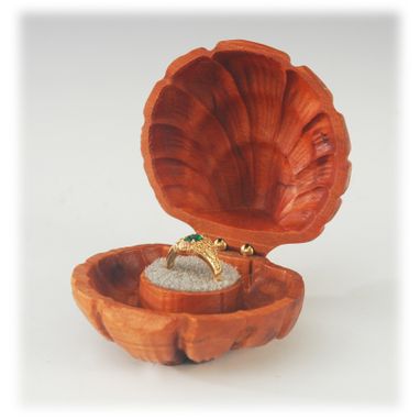 Custom Made Carved Ring Box