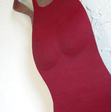 Custom Made Handmade Upcycled Metal Lady Wall Art Sculpture