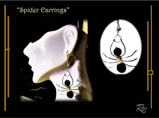 Custom Made Spider Earrings, Artesian, Custom, Hand Crafted , Jewelry Artist