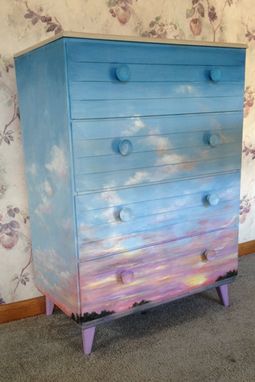 Custom Made Chests And Cabinets Painted With Mural Scenes