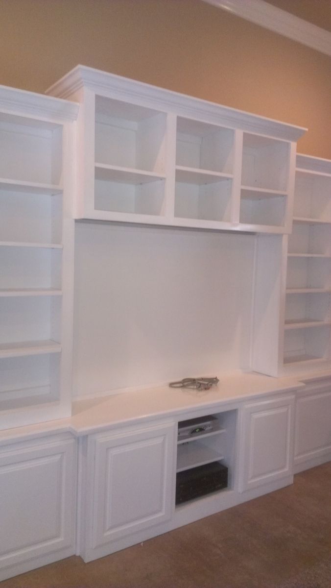 Custom Made White Wall Unit by Top Quality