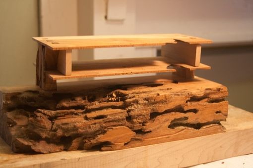 Custom Made Organic And Natural Edge Wild Cherry Wood Box
