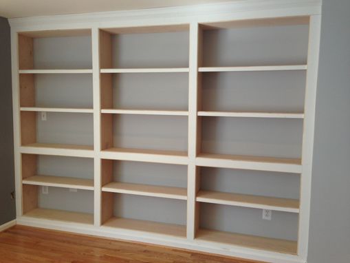Custom Made Built-In Bookshelves, With Adjustable Shelves