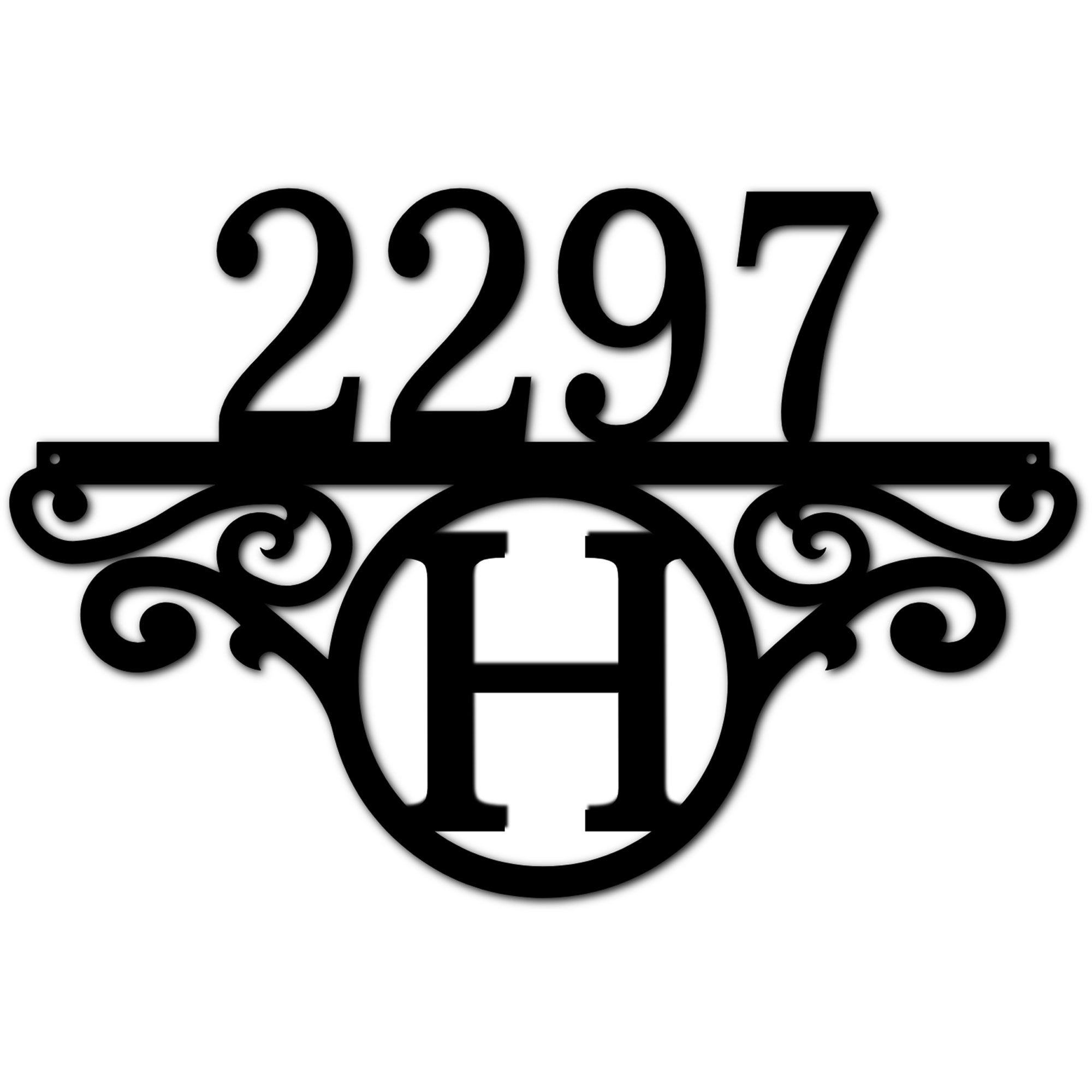 Custom Metal Address Sign House Number Sign Housewarming Gift