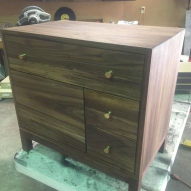 Custom Made Solid Walnut Night Stand/Cabinet