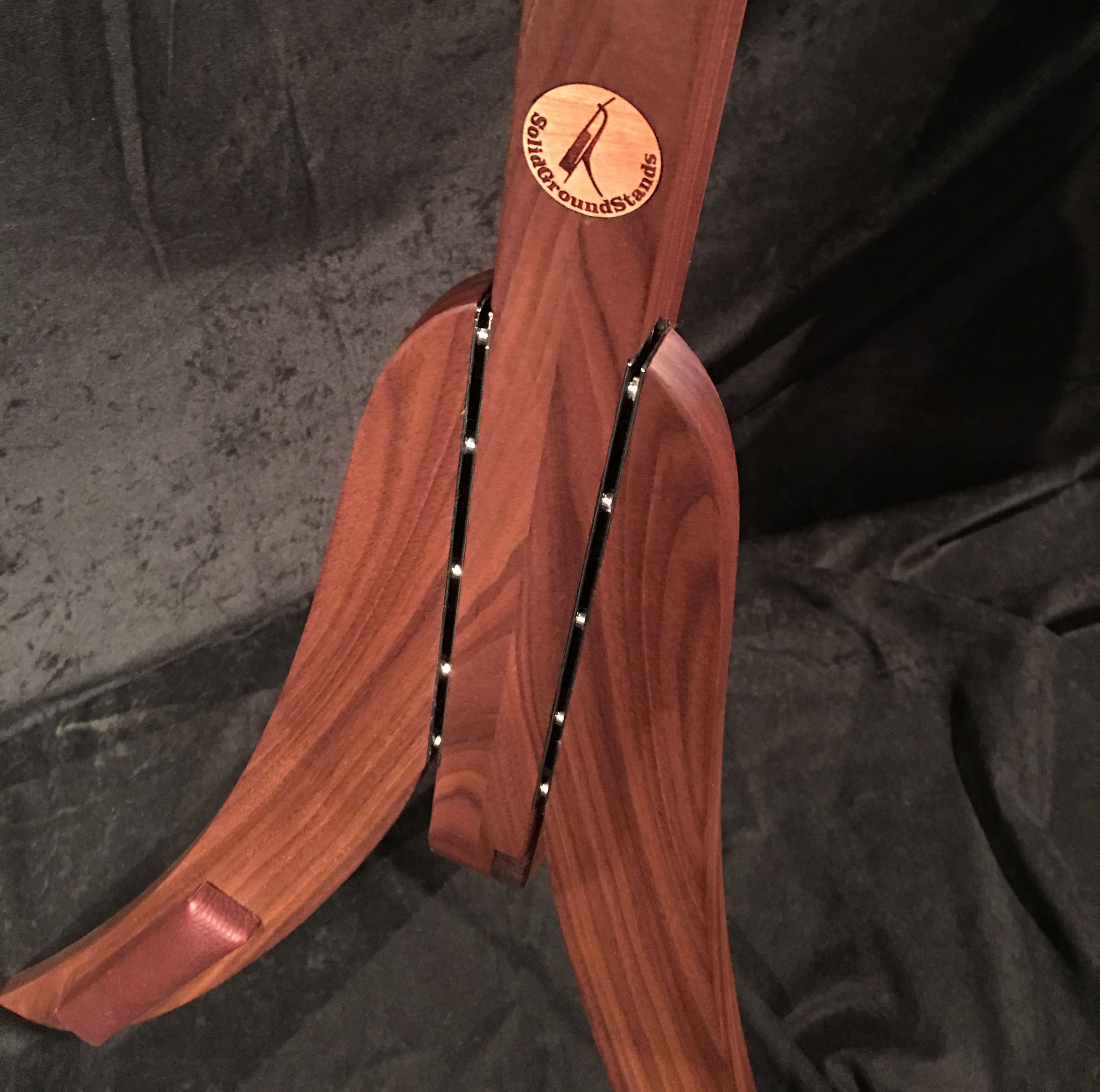 Buy Hand Made Walnut Guitar Stand, made to order from Solid Ground