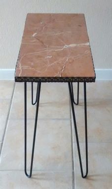Custom Made Italian Rose Marble Table