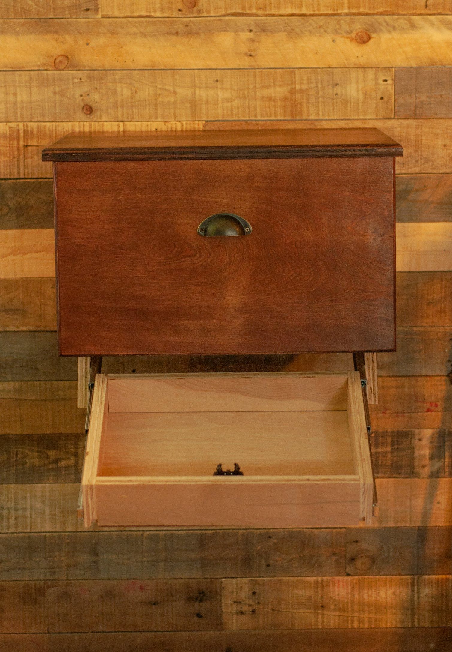 Hand Made Floating Nightstand With Hidden Compartment by PDM