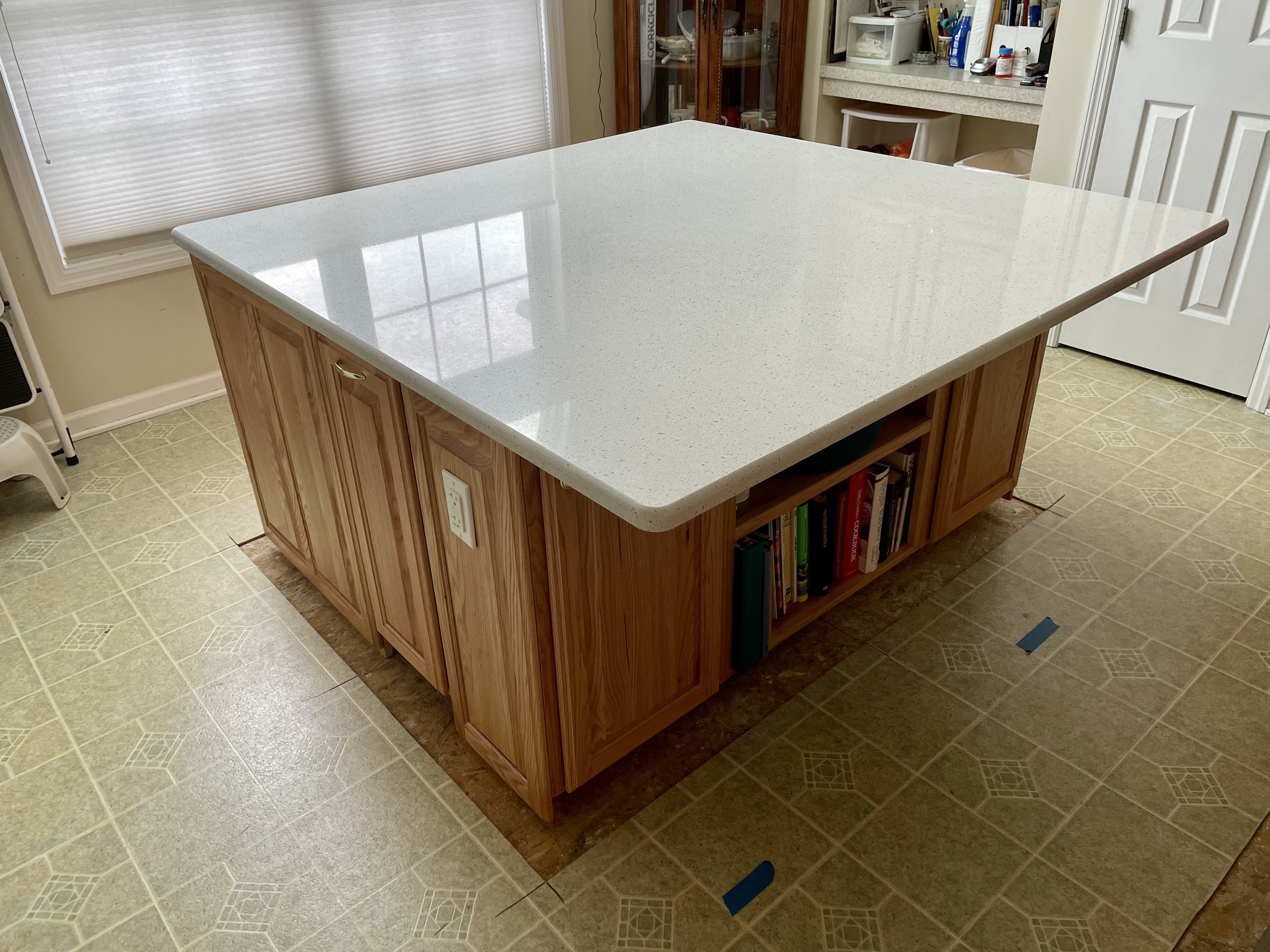 Hand Made 4’ X 5’ Oak Multi-Functional Kitchen Island by The Plane Edge ...