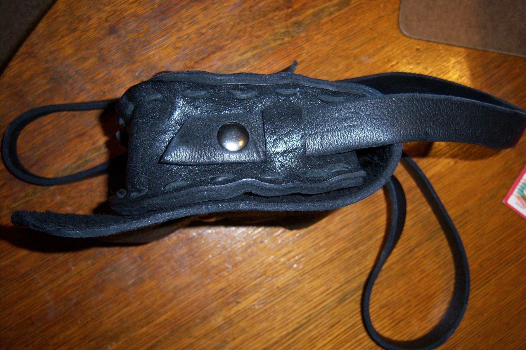 Hand Crafted Buffalo Skin Purse/Belt Bag by Barbarian Leather