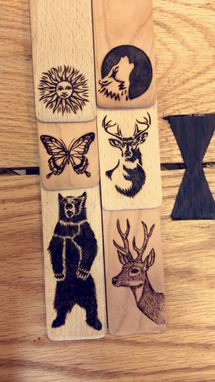 Custom Made Woodburned Bookmarks