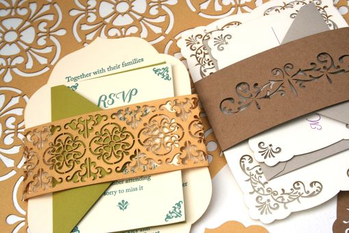 Custom Made Letterpress, Laser Cut, And Wood Engraved  Wedding Invitations And Stationery