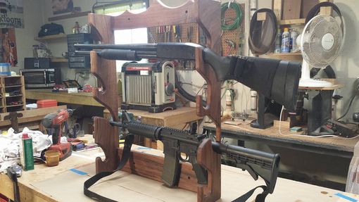 Custom Made Walnut Gun Rack