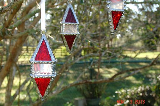 Custom Made 3d Drop Style Stained Glass Ornaments