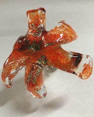 Custom Made Glass Tiger Lily Wall Art