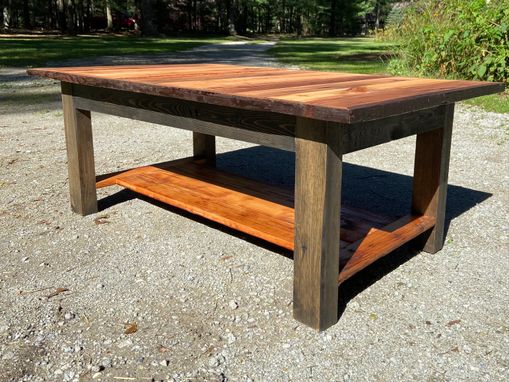 Custom Made Rustic Reclaimed Chestnut Barnwood Coffee Table