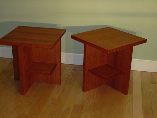 Custom Made Cherry Cube Tables