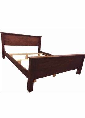 Custom Made Classic Customizable Low Profile Contemporary Bed